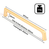 Kitchen & Bathroom DIY: Gold Zinc Kitchen Cabinet Handles Drawer Bar Handle Pull 192mm