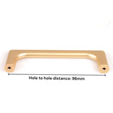 Kitchen & Bathroom DIY: Gold Zinc Kitchen Cabinet Handles Drawer Bar Handle Pull 96mm