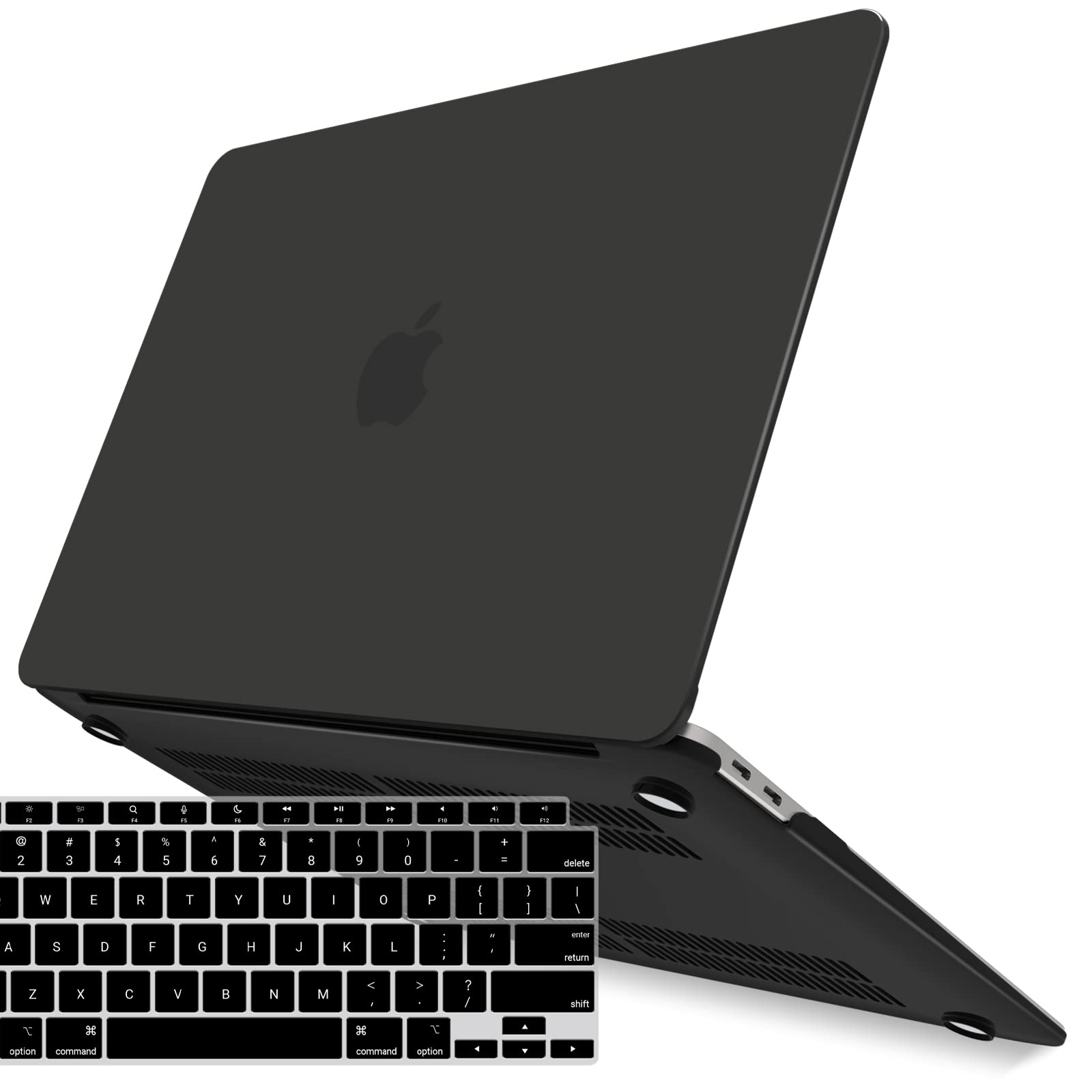Cases & Skins: MacBook Air 13 Inch Case 2020 2019 2018, A1932, A2179,A2337 Shell Case Keyboard Cover Black