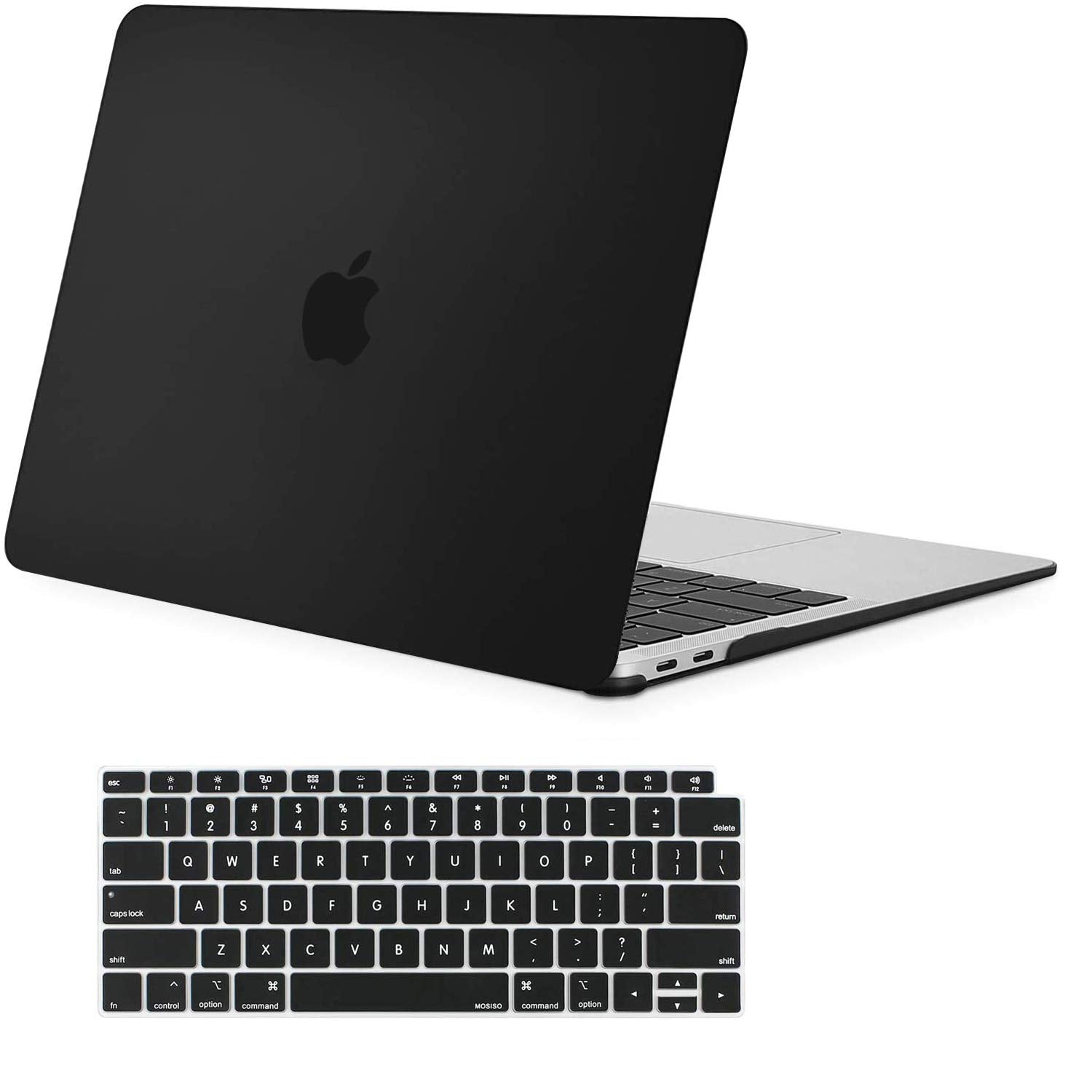 Cases & Skins: MacBook Air 13 Inch Case 2020 2019 2018, A1932, A2179,A2337 Shell Case Keyboard Cover Black
