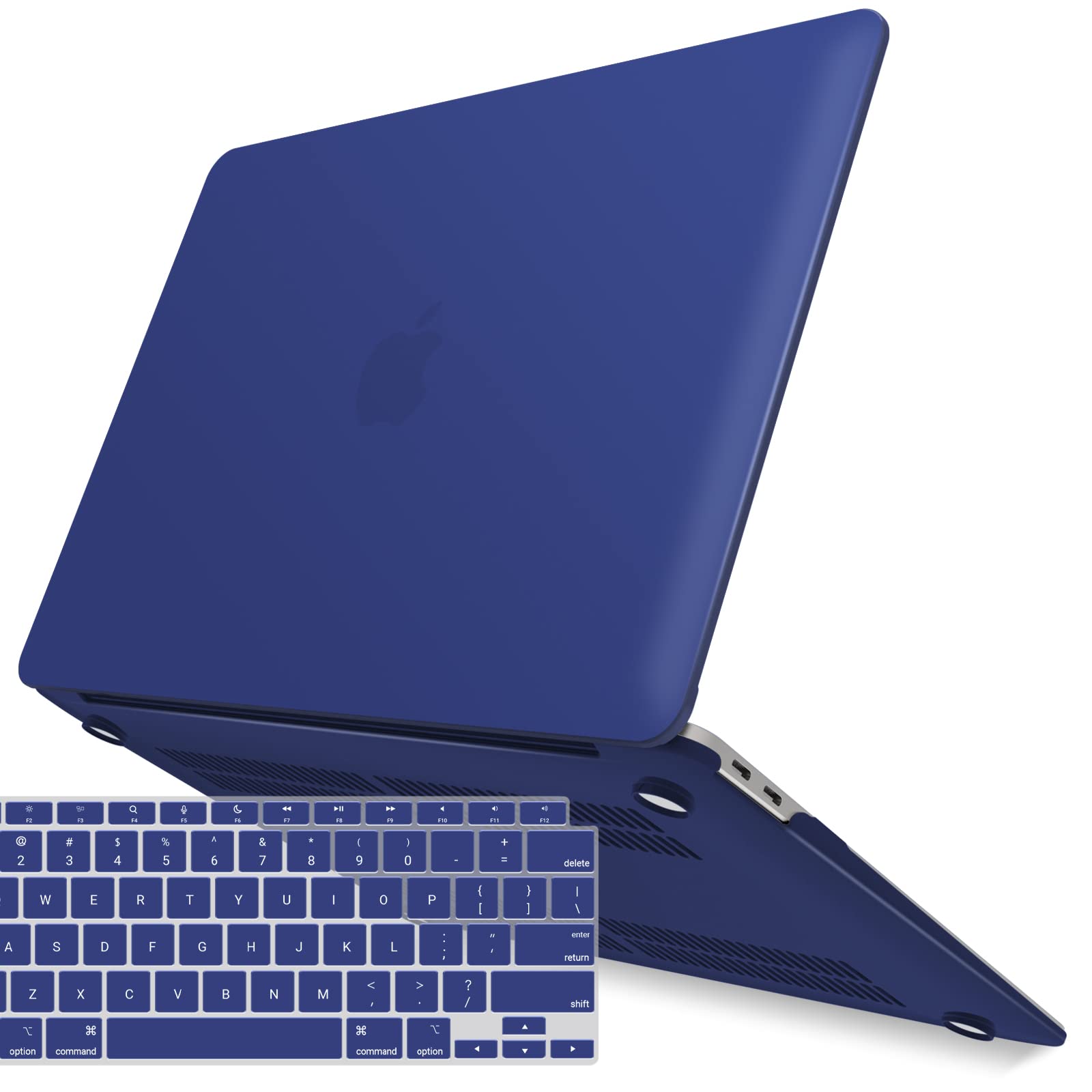 Cases & Skins: MacBook Air 13 Inch Case 2020 2019 2018, A1932, A2179,A2337 Shell Case Keyboard Cover Blue