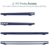 Cases & Skins: MacBook Air 13 Inch Case 2020 2019 2018, A1932, A2179,A2337 Shell Case Keyboard Cover Blue
