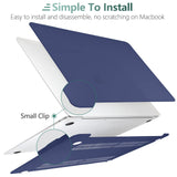 Cases & Skins: MacBook Air 13 Inch Case 2020 2019 2018, A1932, A2179,A2337 Shell Case Keyboard Cover Blue