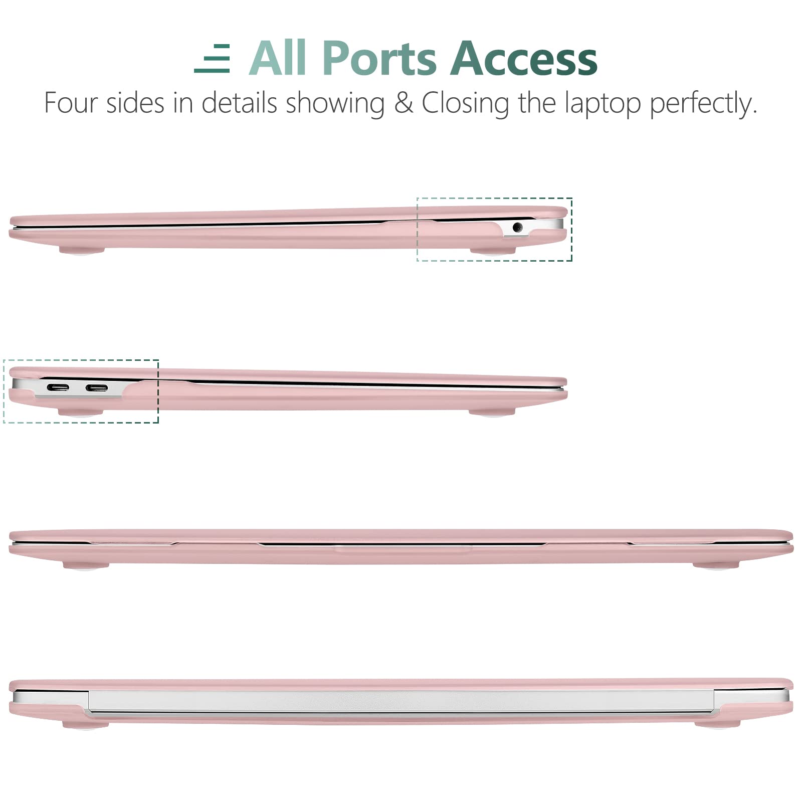 Cases & Skins: Suitable for  MacBook Air 13 Inch Case 2022 2021 2020 2019 2018, A1932, A2179, A2337 Shell Case Keyboard Cover