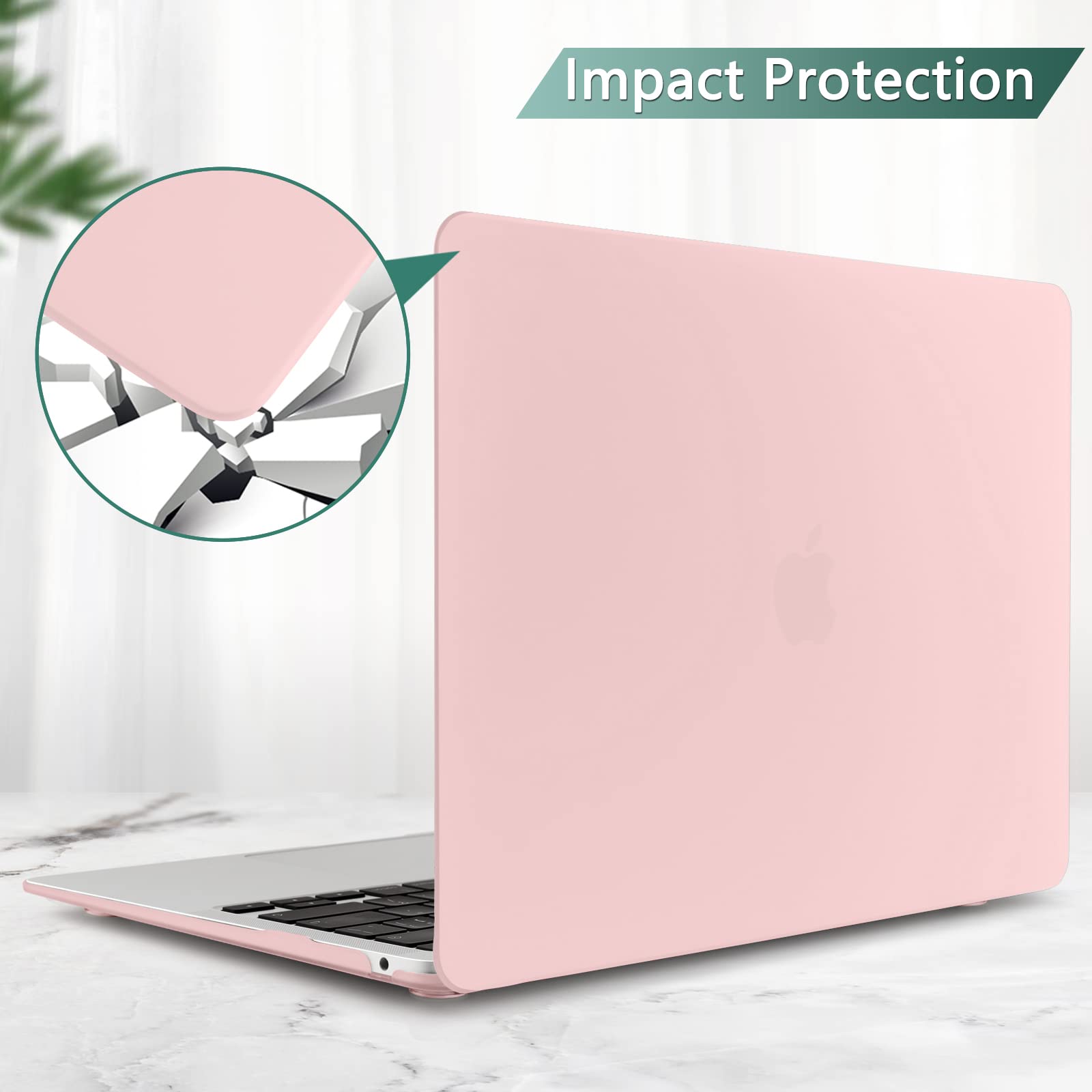Cases & Skins: Suitable for  MacBook Air 13 Inch Case 2022 2021 2020 2019 2018, A1932, A2179, A2337 Shell Case Keyboard Cover