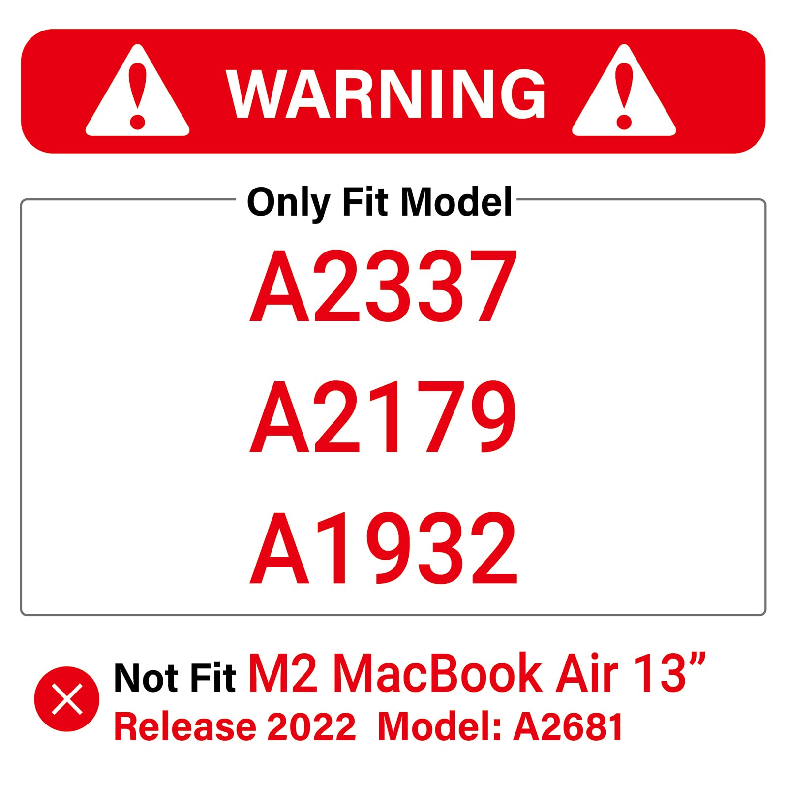 Cases & Skins: MacBook Air 13 Inch Case 2020 2019 2018, A1932, A2179, A2337 Shell Case Keyboard Cover Clear