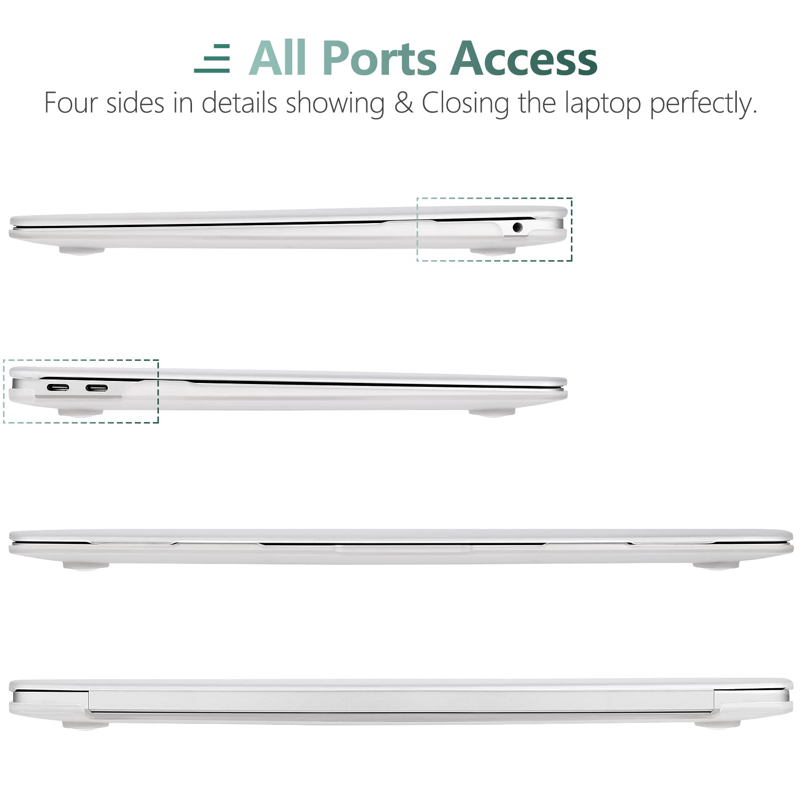 Cases & Skins: MacBook Air 13 Inch Case 2020 2019 2018, A1932, A2179, A2337 Shell Case Keyboard Cover Clear