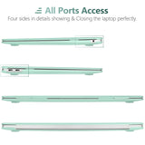 Cases & Skins: MacBook Air 13 Inch Case 2020 2019 2018, A1932, A2179, A2337 Shell Case Keyboard Cover Green