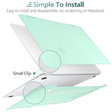 Cases & Skins: MacBook Air 13 Inch Case 2020 2019 2018, A1932, A2179, A2337 Shell Case Keyboard Cover Green