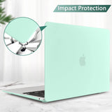 Cases & Skins: MacBook Air 13 Inch Case 2020 2019 2018, A1932, A2179, A2337 Shell Case Keyboard Cover Green