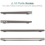Cases & Skins: Suitable for  MacBook Air 13 Inch Case 2022 2021 2020 2019 2018, A1932, A2179, A2337 Shell Case Keyboard Cover Grey