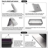 Cases & Skins: Suitable for  MacBook Air 13 Inch Case 2022 2021 2020 2019 2018, A1932, A2179, A2337 Shell Case Keyboard Cover Grey