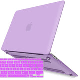 Cases & Skins: MacBook Air 13 Inch Case 2020 2019 2018, A1932, A2179, A2337 Shell Case Keyboard Cover Purple