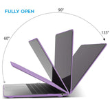 Cases & Skins: MacBook Air 13 Inch Case 2020 2019 2018, A1932, A2179, A2337 Shell Case Keyboard Cover Purple