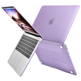 Cases & Skins: MacBook Air 13 Inch Case 2020 2019 2018, A1932, A2179, A2337 Shell Case Keyboard Cover Purple