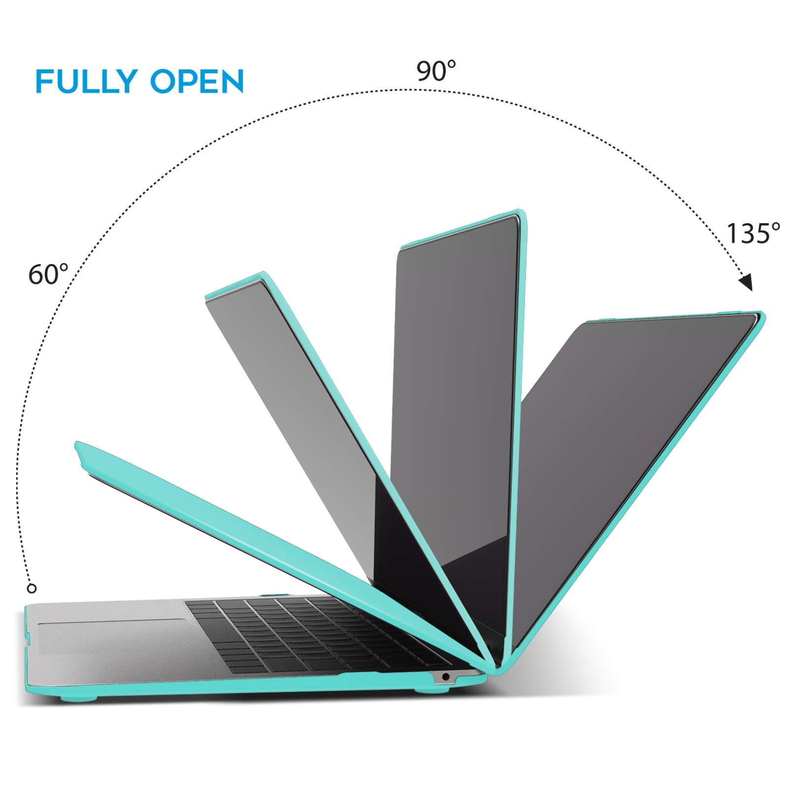 Cases & Skins: MacBook Air 13 Inch Case 2020 2019 2018, A1932, A2179, A2337 Shell Case Keyboard Cover tiffany blue