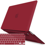 Cases & Skins: MacBook Air 13 Inch Case 2020 2019 2018, A1932, A2179,A2337 Shell Case Keyboard Cover Wine Red
