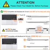 Cases & Skins: MacBook Air 13 Inch Case 2020 2019 2018, A1932, A2179,A2337 Shell Case Keyboard Cover Wine Red