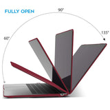 Cases & Skins: MacBook Air 13 Inch Case 2020 2019 2018, A1932, A2179,A2337 Shell Case Keyboard Cover Wine Red