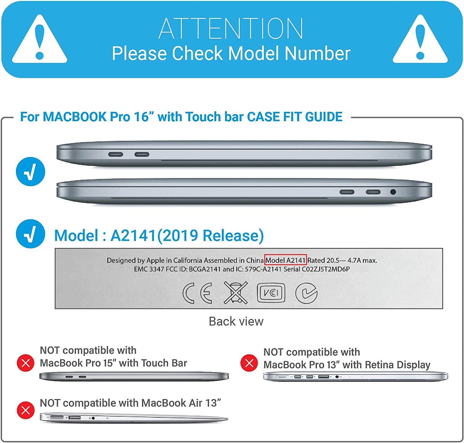 Cases & Skins: MacBook Pro 16 inch 2020 Release A2141 Matte Shell Case Keyboard Cover Touch Bar Clear