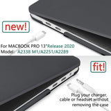 Cases & Skins: MacBook Pro 13 Inch Case 2016-2023 M1 M2 A2338 A2289 A2251 A2159 Hard Shell Case Keyboard Cover Black