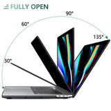 Cases & Skins: MacBook Pro 13 Inch Case 2016-2023 M1 M2 A2338 A2289 A2251 A2159 Hard Shell Case Keyboard Cover Black