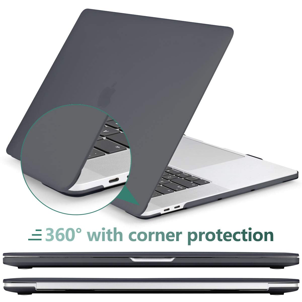 Cases & Skins: MacBook Pro 13 Inch Case 2016-2023 M1 M2 A2338 A2289 A2251 A2159 Hard Shell Case Keyboard Cover Black