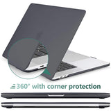 Cases & Skins: MacBook Pro 13 Inch Case 2016-2023 M1 M2 A2338 A2289 A2251 A2159 Hard Shell Case Keyboard Cover Black