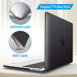 Cases & Skins: MacBook Pro 13 Inch Case 2016-2023 M1 M2 A2338 A2289 A2251 A2159 Hard Shell Case Keyboard Cover Black