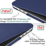 Cases & Skins: Navy Blue MacBook Pro 13 Inch Case 2016-2023 M1 M2 A2338 A2289 A2251 A2159 Hard Shell Case Keyboard Cover