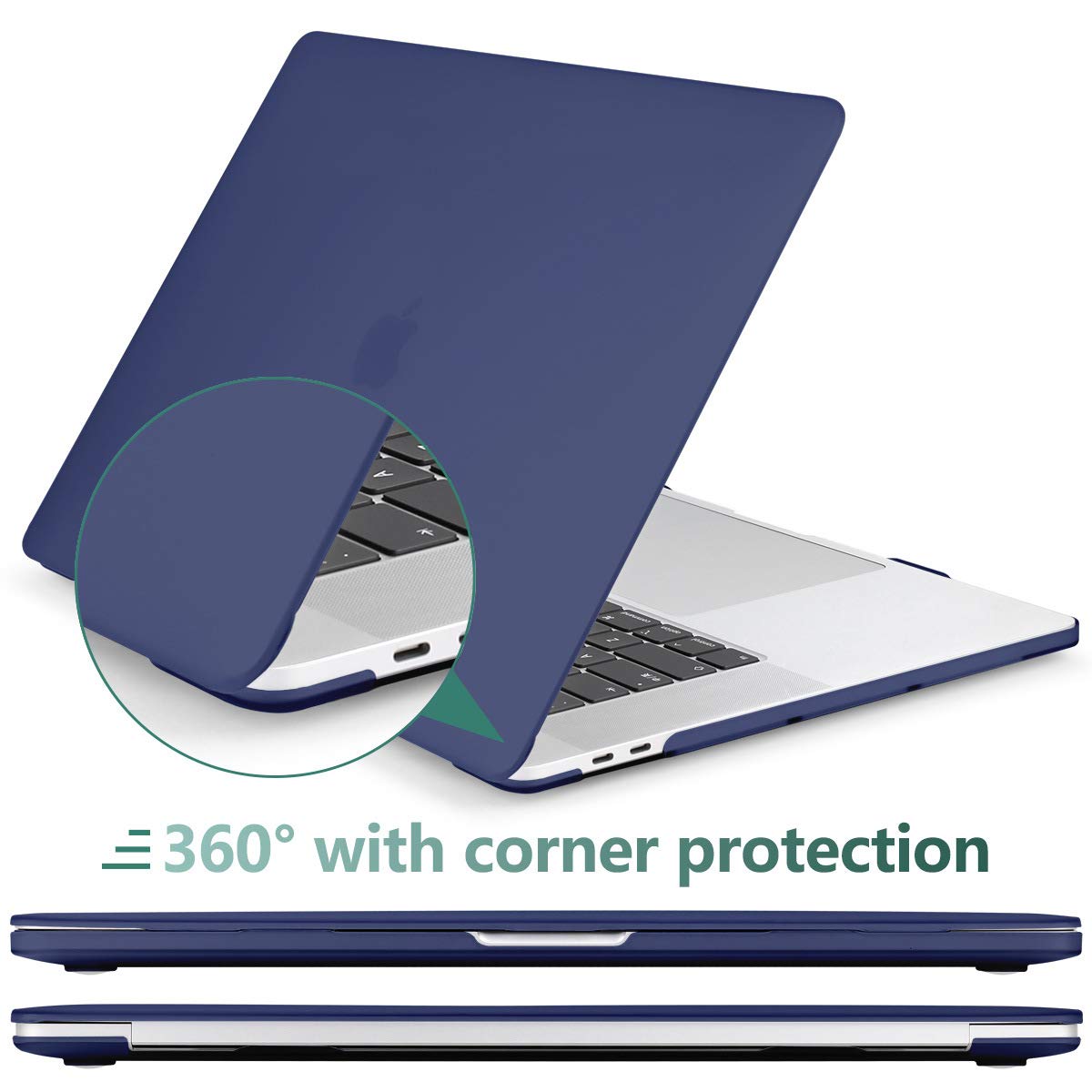 Cases & Skins: Navy Blue MacBook Pro 13 Inch Case 2016-2023 M1 M2 A2338 A2289 A2251 A2159 Hard Shell Case Keyboard Cover