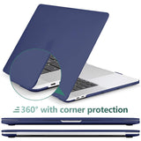 Cases & Skins: Navy Blue MacBook Pro 13 Inch Case 2016-2023 M1 M2 A2338 A2289 A2251 A2159 Hard Shell Case Keyboard Cover