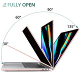 Cases & Skins: Suitable for  Sold Pink MacBook Pro 13 Inch Case 2016-2023 M1 M2 A2338 A2289 A2251 A2159 Hard Shell Case Keyboard Cover