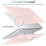 Cases & Skins: Suitable for  Sold Pink MacBook Pro 13 Inch Case 2016-2023 M1 M2 A2338 A2289 A2251 A2159 Hard Shell Case Keyboard Cover