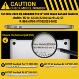 Cases & Skins: MacBook Pro 13 Inch Case 2016-2023 M1 M2 A2338 A2289 A2251 A2159 Hard Shell Case Keyboard Cover White