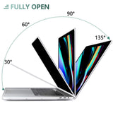 Cases & Skins: MacBook Pro 13 Inch Case 2016-2023 M1 M2 A2338 A2289 A2251 A2159 Hard Shell Case Keyboard Cover White
