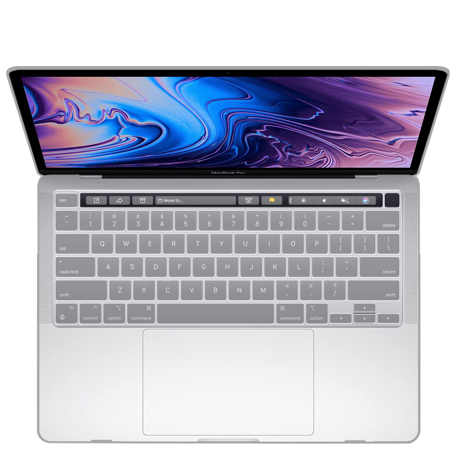 Cases & Skins: MacBook Pro 13 Inch Case 2016-2023 M1 M2 A2338 A2289 A2251 A2159 Hard Shell Case Keyboard Cover White