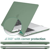 Cases & Skins: Suitable for  Midnight Green MacBook Pro 13 Inch Case 2016-2023 M1 M2 A2338 A2289 A2251 A2159 Hard Shell Case Keyboard Cover