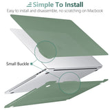 Cases & Skins: Suitable for  Midnight Green MacBook Pro 13 Inch Case 2016-2023 M1 M2 A2338 A2289 A2251 A2159 Hard Shell Case Keyboard Cover