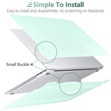 Cases & Skins: Suitable for  Green MacBook Pro 13 Inch Case 2016-2023 M1 M2 A2338 A2289 A2251 A2159 Hard Shell Case Keyboard Cover