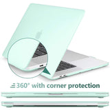 Cases & Skins: Suitable for  Green MacBook Pro 13 Inch Case 2016-2023 M1 M2 A2338 A2289 A2251 A2159 Hard Shell Case Keyboard Cover