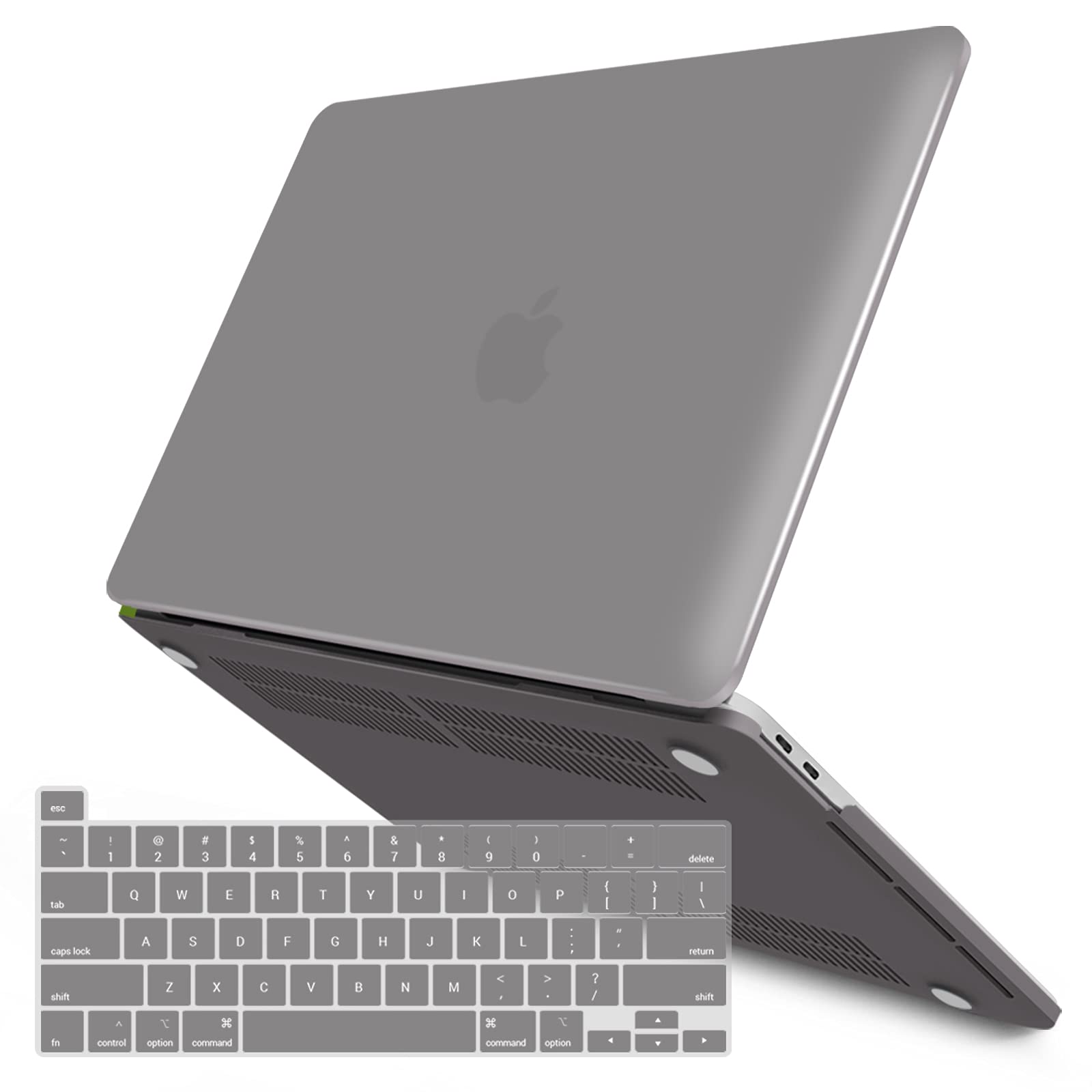 Cases & Skins: Suitable for  Grey MacBook Pro 13 Inch Case 2016-2023 M1 M2 A2338 A2289 A2251 A2159 Hard Shell Case Keyboard Cover