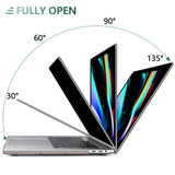 Cases & Skins: Suitable for  Grey MacBook Pro 13 Inch Case 2016-2023 M1 M2 A2338 A2289 A2251 A2159 Hard Shell Case Keyboard Cover