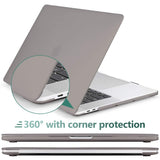 Cases & Skins: Suitable for  Grey MacBook Pro 13 Inch Case 2016-2023 M1 M2 A2338 A2289 A2251 A2159 Hard Shell Case Keyboard Cover