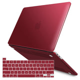 Cases & Skins: Wine Red MacBook Pro 13 Inch Case 2016-2023 M1 M2 A2338 A2289 A2251 A2159 Hard Shell Case Keyboard Cover