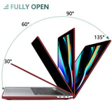 Cases & Skins: Wine Red MacBook Pro 13 Inch Case 2016-2023 M1 M2 A2338 A2289 A2251 A2159 Hard Shell Case Keyboard Cover