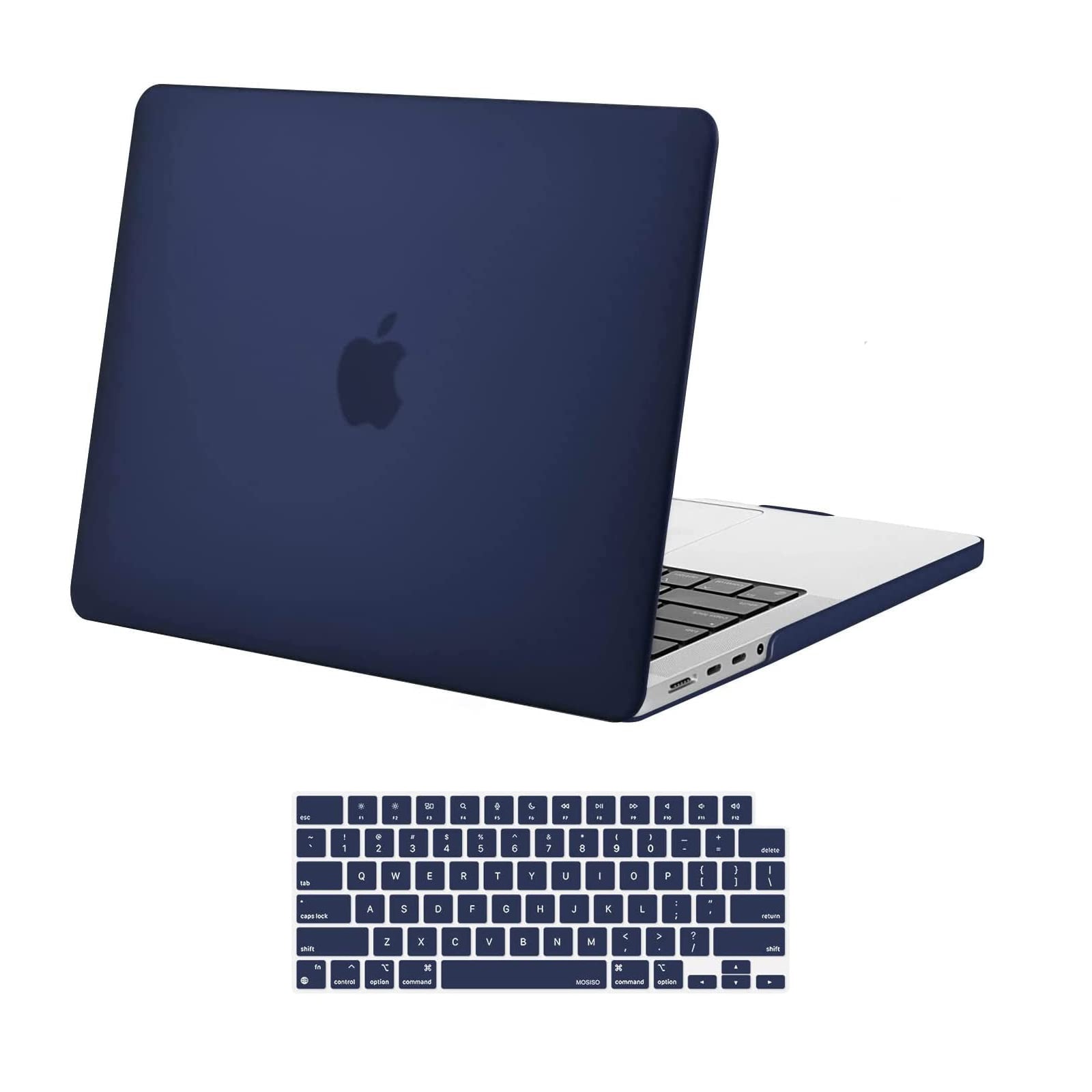Cases & Skins: Suitable for MacBook Pro 14 Max Inch Case 2023 2022 2021 M2 A2779 M1 A2442 Hardshell Case Keyboard Cover Blue