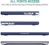 Cases & Skins: Suitable for MacBook Pro 14 Max Inch Case 2023 2022 2021 M2 A2779 M1 A2442 Hardshell Case Keyboard Cover Blue