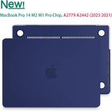 Cases & Skins: Suitable for MacBook Pro 14 Max Inch Case 2023 2022 2021 M2 A2779 M1 A2442 Hardshell Case Keyboard Cover Blue