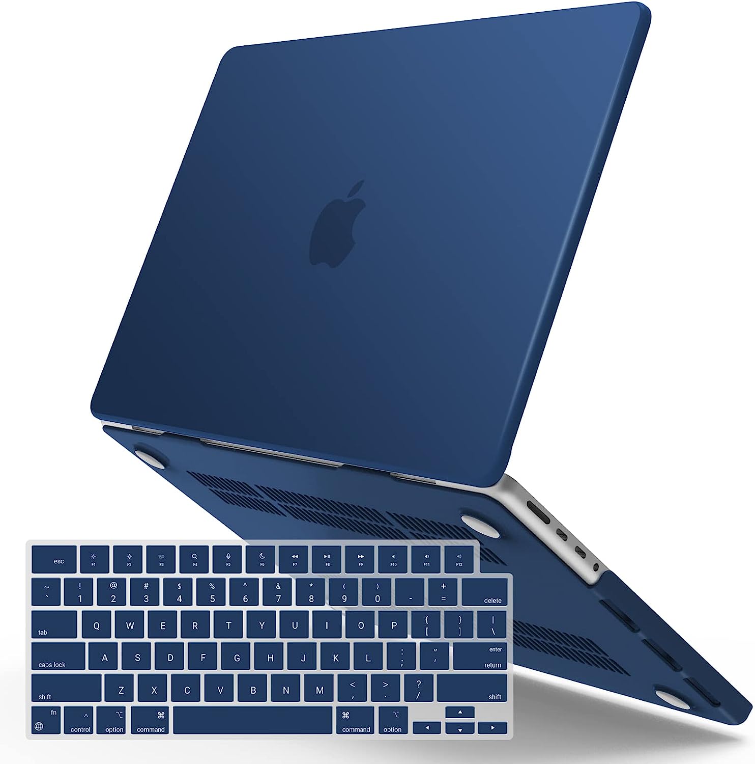 Cases & Skins: Suitable for  MacBook Pro 16 inch Case 2023 2022 2021 M2 A2780 A2485 M1 Pro/Max Hard Shell Case Keyboard Cover Blue